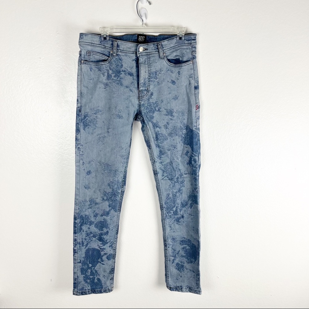 BDG Skinny Stretch Bleached Jeans, Size 32 x 30